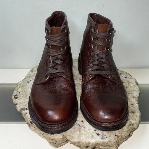 Allen Edmonds Higgins Mill Weatherproof Mens Boot Burgundy Chromexcel Leather 9 - Picture 5 of 16